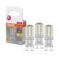 Preview: 3er Pack OSRAM LED PIN mit G9-Sockel 2,6W wie 30 Watt warmweißes Licht